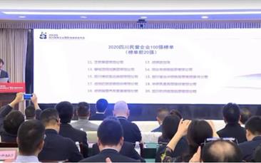 第11位，人生就是博集团入榜“2020四川民营企业100强”